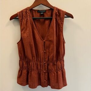 Sanctuary Rust Sleeveless Blouse